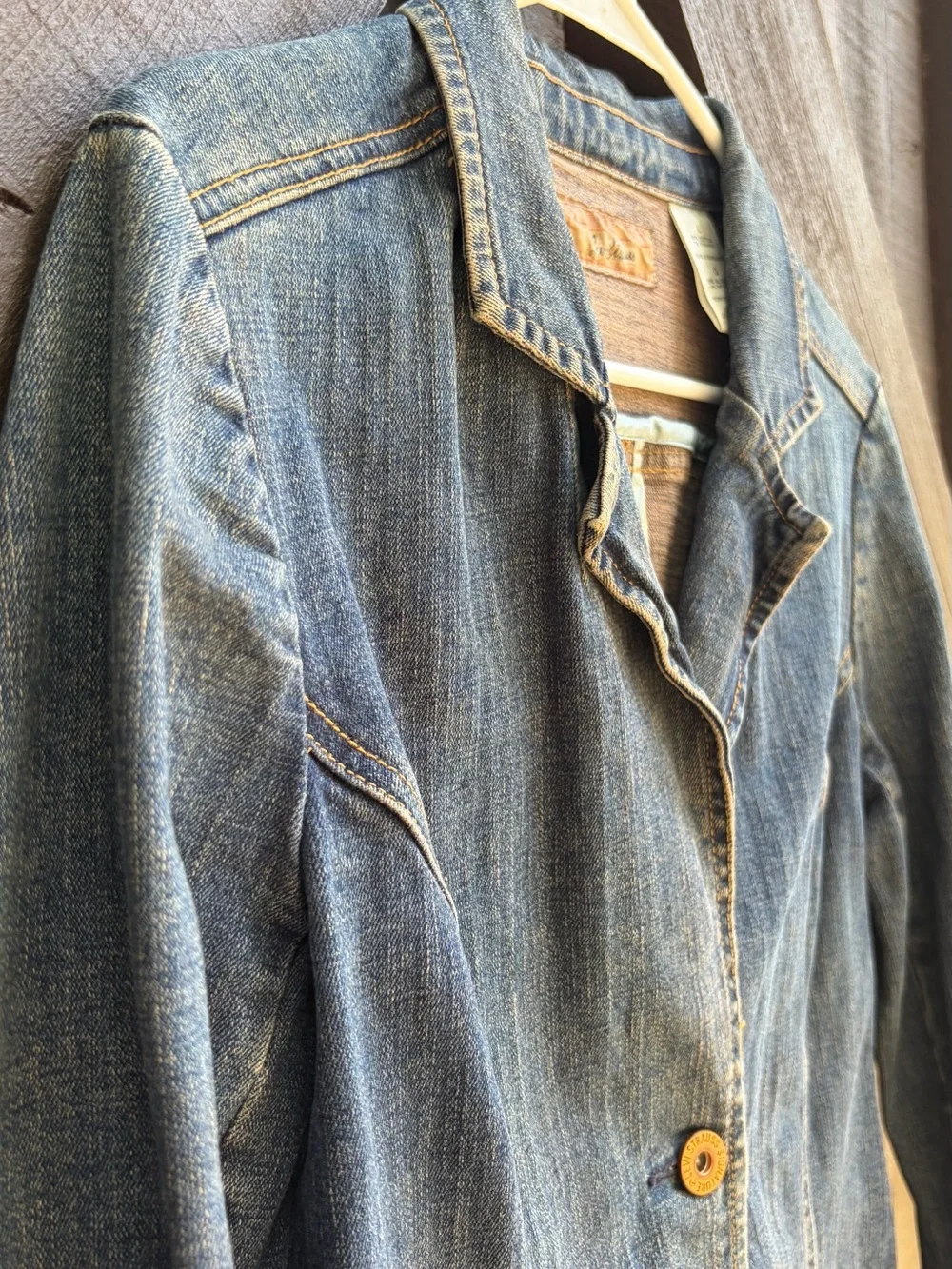 Women’s Denim Button-Front Jacket - Blue